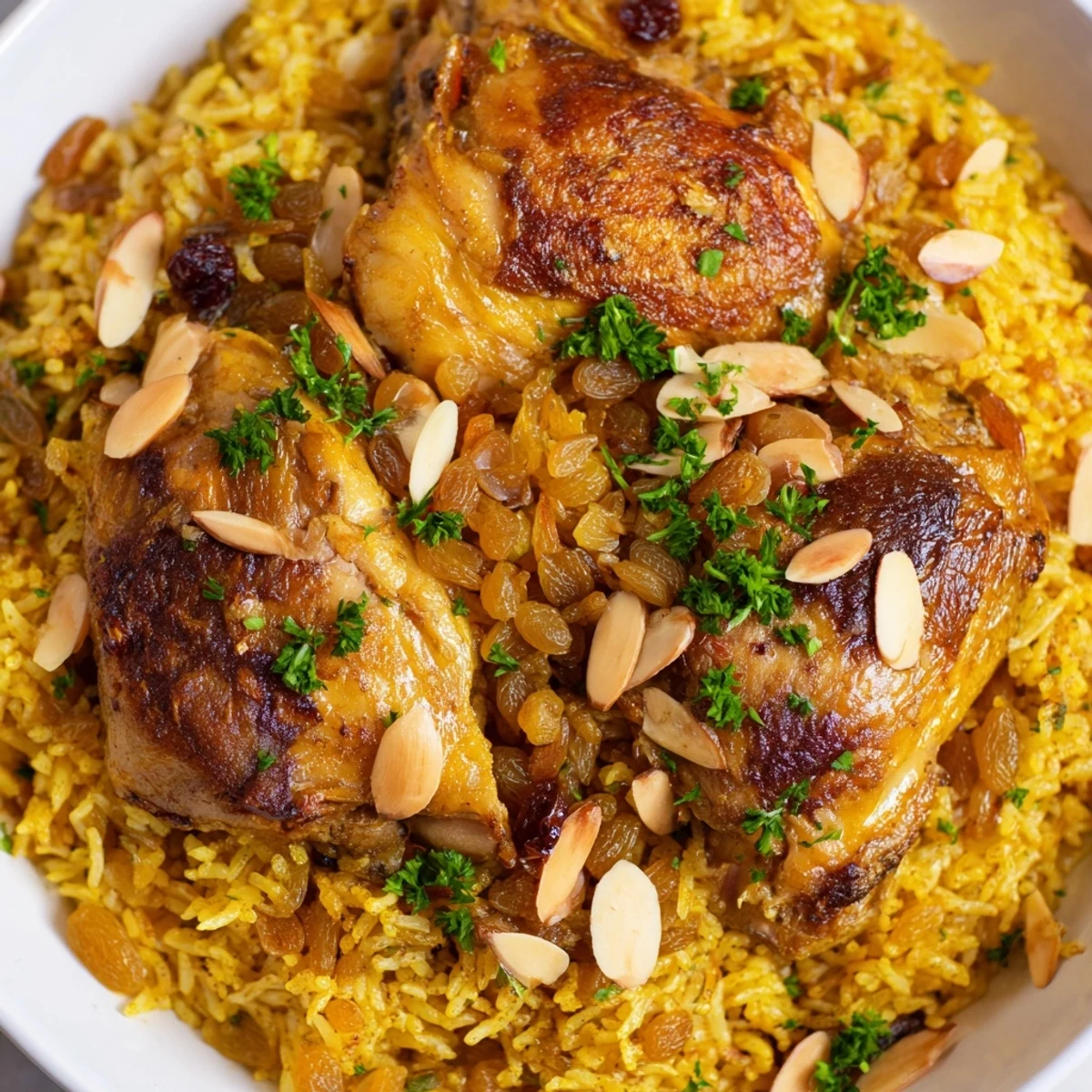 Aromatic Saffron Chicken and Rice Pilaf: tender chicken nestled in fragrant rice, cooked to perfection.