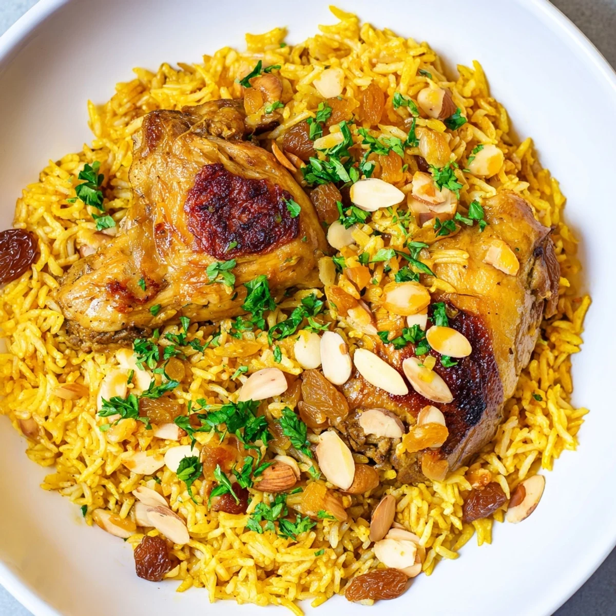 Saffron Chicken Rice Pilaf