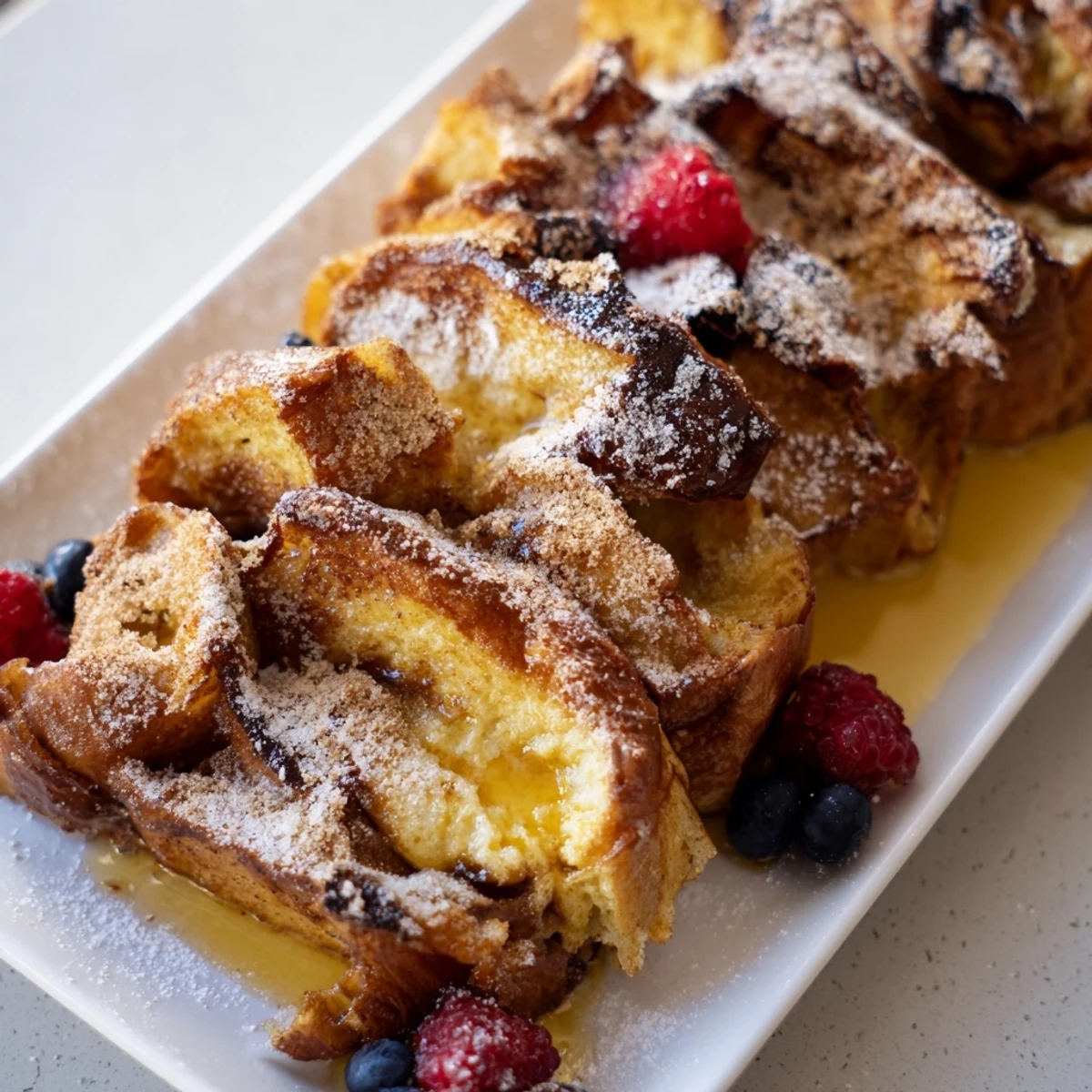 Soft Spice Baked French Toast
