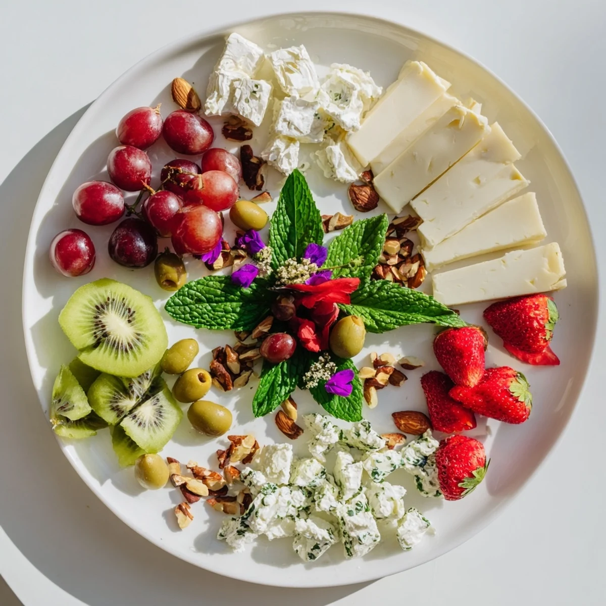 Intriguing close-up of the Negative Space Puzzle revealed: a party-ready platter with intricate shapes and textures.