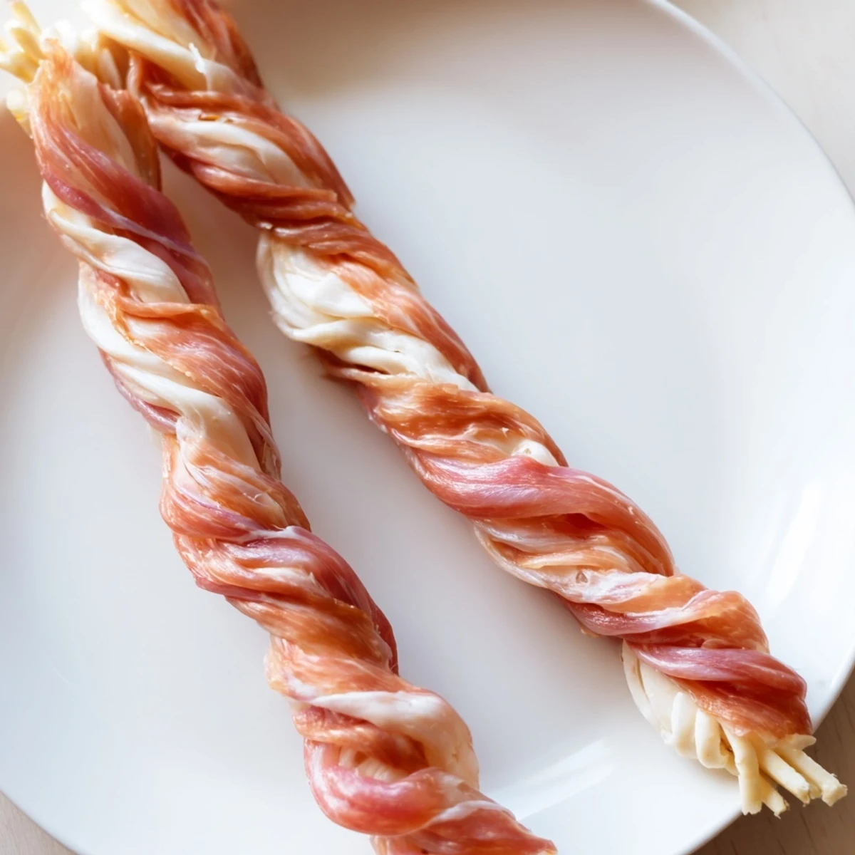 Savory The Nautical Knot appetizer: braided prosciutto and string cheese, ready to be enjoyed.