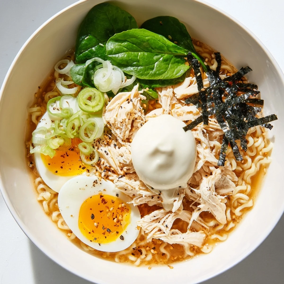 Chicken Ramen with Kewpie Mayo