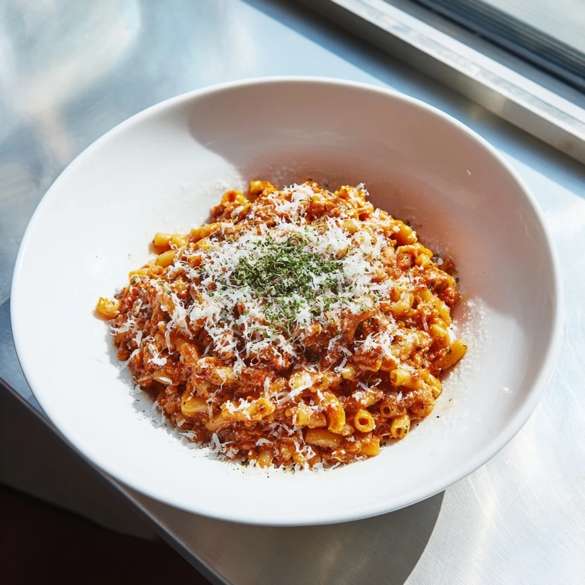 Steaming bowl of 15-Minute Garlic Parmesan Pasta, creamy and quick for a delicious weeknight dinner.