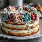 Taurus Graduation Floral Cake