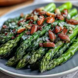 Lemon Butter Asparagus Almonds