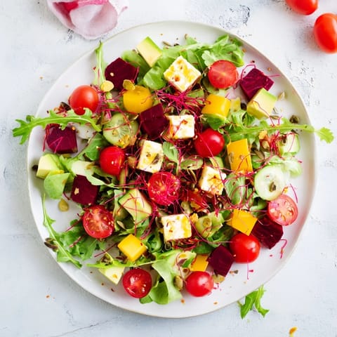 Abstract Expressionist Splash Salad