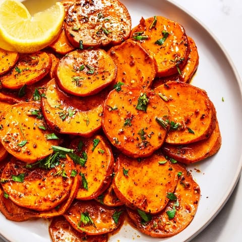 Crispy Cajun Roasted Sweet Potatoes with a smoky aroma, perfect for serving with burgers or grilled chicken.