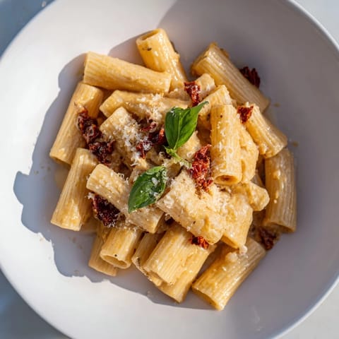 Creamy sun-dried tomato pasta