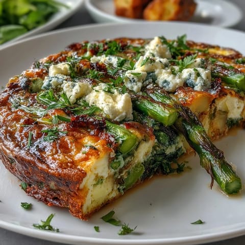 Spring Frittata Asparagus Peas