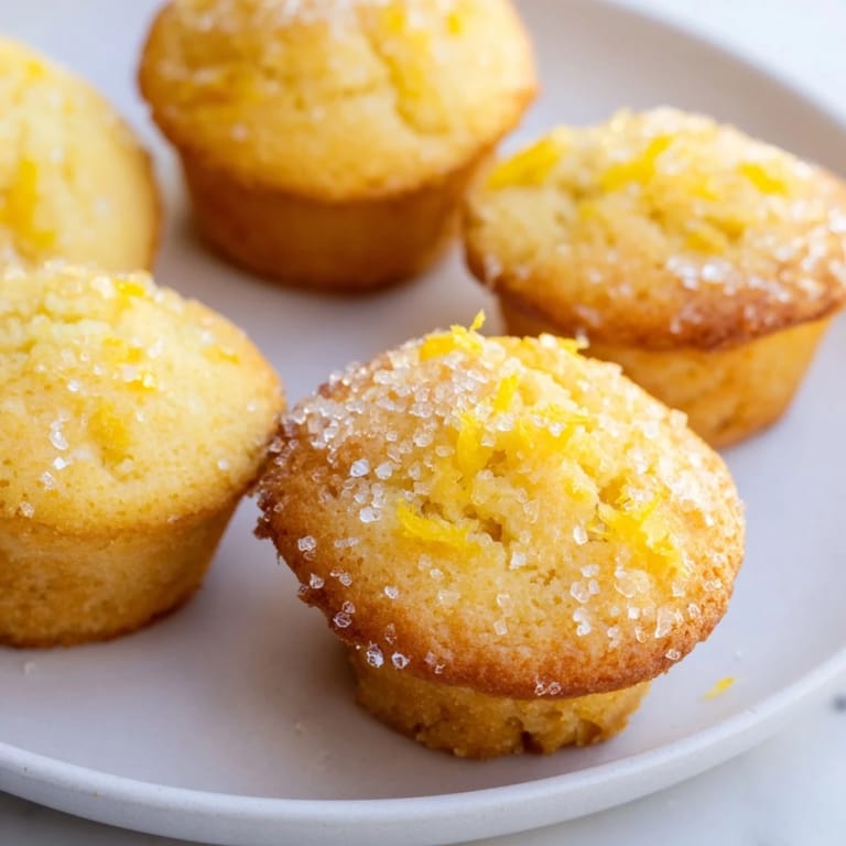 Warm, fresh-baked Simple Sweet Lemon Zest Muffins, a delightful American dessert with bright citrus.