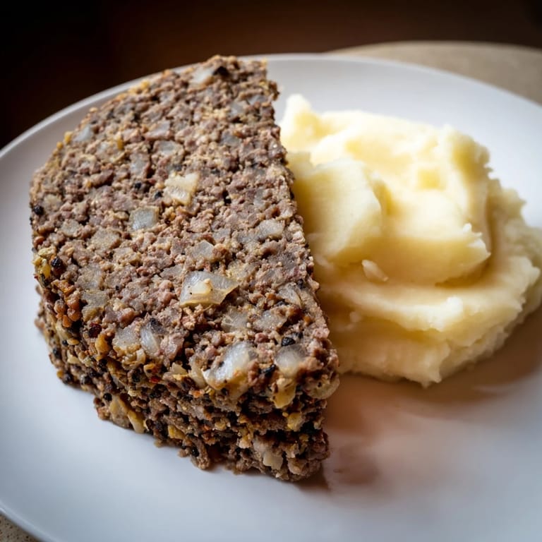 A hearty plate of Scottish haggis, the traditional dish with neeps and tatties, ready to savor.