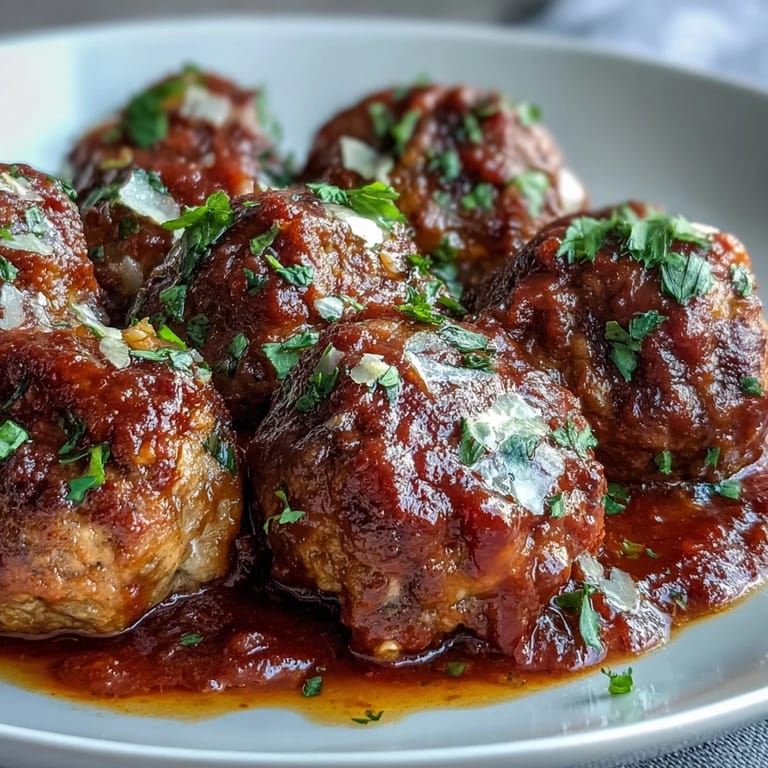 2. Easy Slow Cooker Meatballs in Marinara: Flavorful Italian-American meatballs in a slow-cooked, savory tomato sauce—perfect for gatherings.  