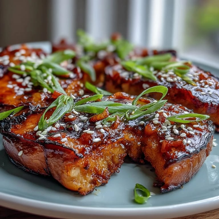 Silky roasted eggplant topped with savory-sweet miso glaze, bubbling under the broiler for a golden, umami-rich finish.