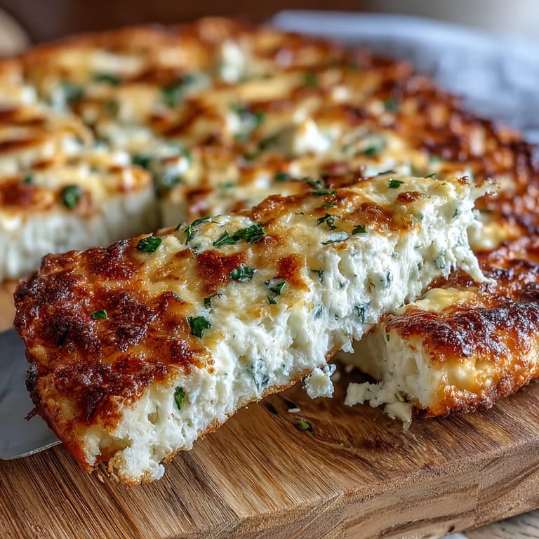 Freshly baked cottage cheese flatbreads with a smooth texture, ideal for low-carb wraps or pizza bases.