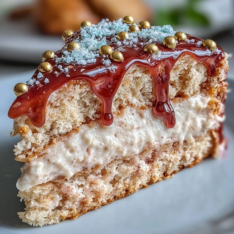 Rosé wine-infused pink velvet cake layers, covered in smooth cream cheese frosting and decorated with a shimmering gold drip—perfect for bridal celebrations.