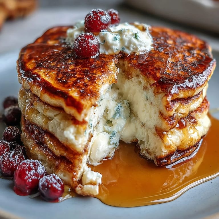 Enjoy these high-protein Icelandic Skyr Pancakes, showcased with fresh fruit toppings.