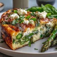 Spring Frittata Asparagus Peas
